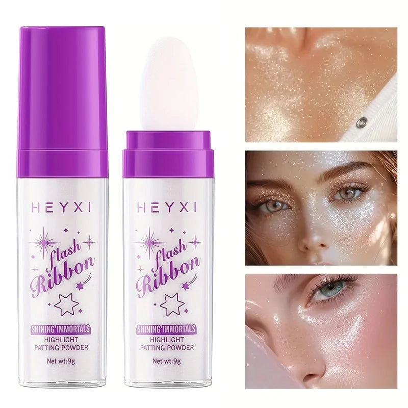 HEYXI Glitter Highlighter Powder Shimmer Makeup for Face Hair and Body