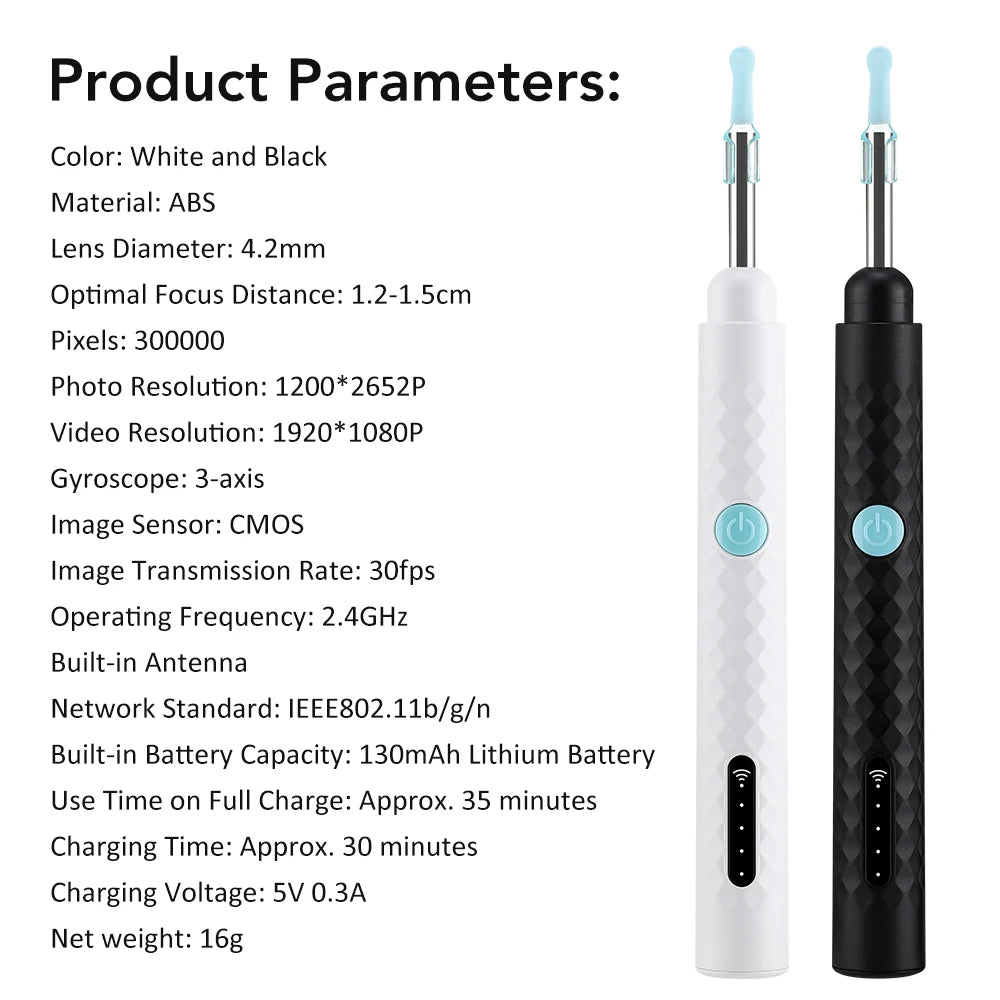 Smart Visual Ear Wax Removal Tool with HD Camera - 15