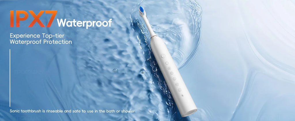 Rechargeable Sonic Electric Toothbrush with 6 Cleaning Modes