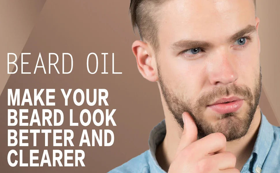Lockmio 4pcs Scented Beard Oil Set Growth Moisturizing Moustache Care