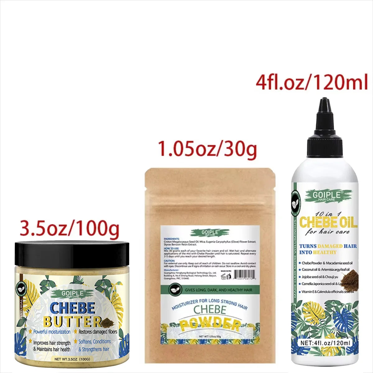 Natural Chebe Powder Hair Conditioner and Scalp Repair Treatment 30g