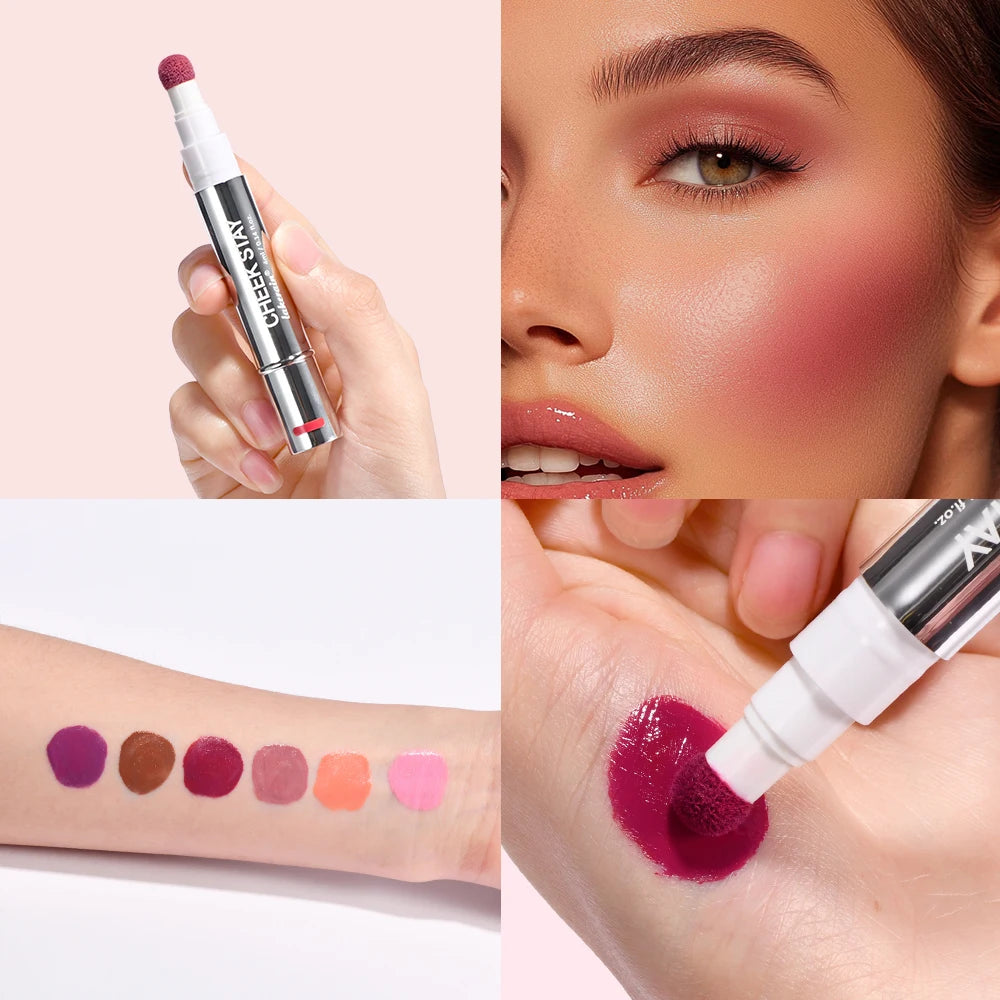 Liquid Blush Stick with Built-in Sponge Applicator - 4