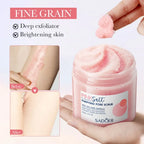 Sadoer Pink Himalayan Salt Body Scrub Exfoliating Pore Cleanser 240g