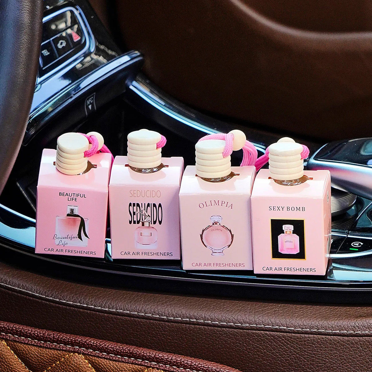 HEYXI Hanging Car Air Freshener Liquid Perfume Diffuser