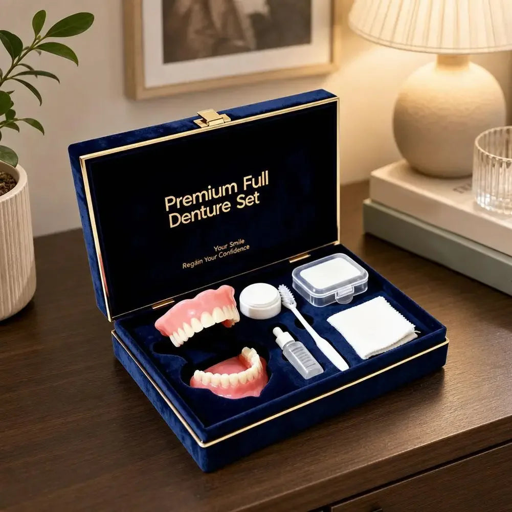Temporary Full Denture Set for Instant Smile Correction