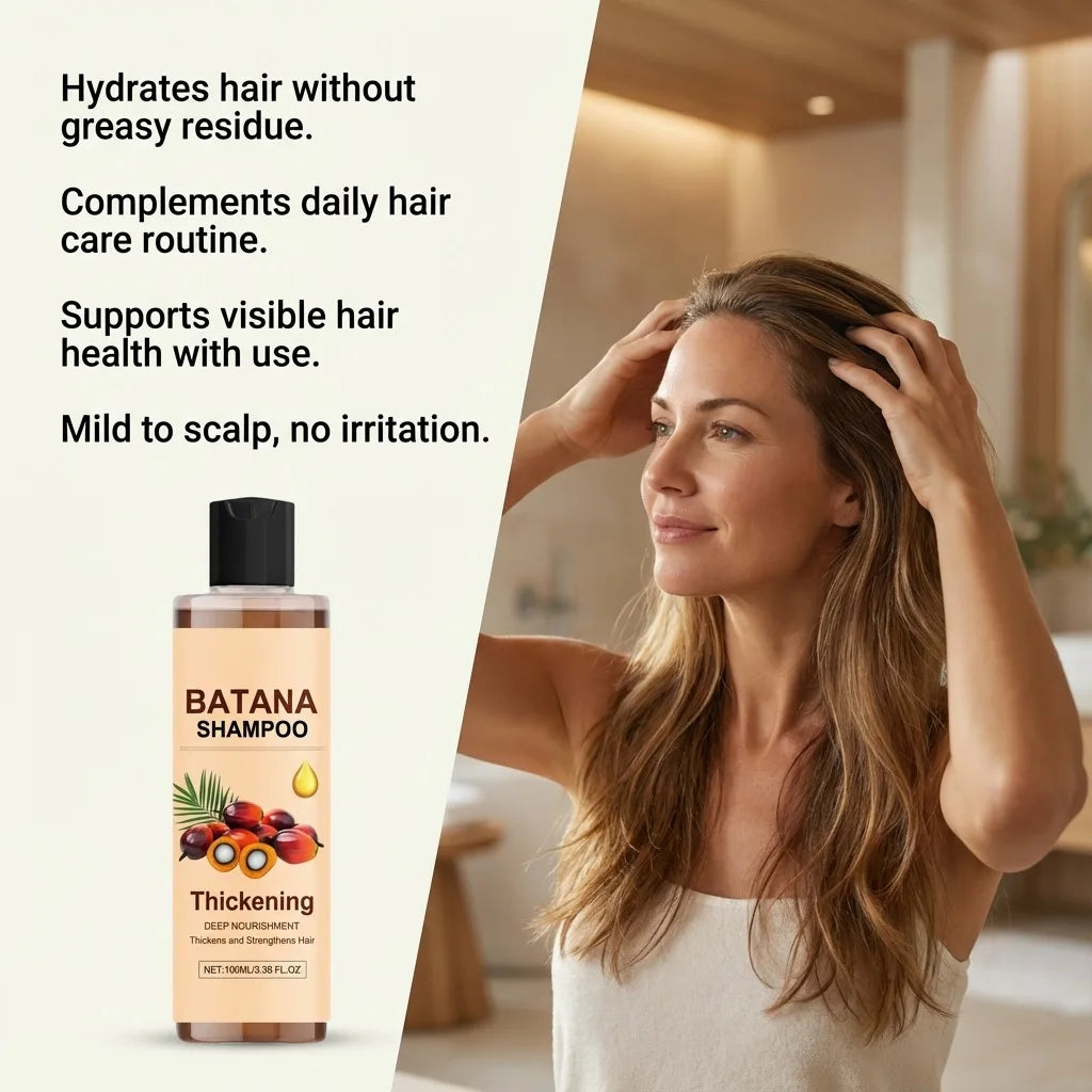 Batana Oil Hair Shampoo 100ml for Thickening and Strengthening Hair