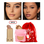 Matte Foundation Stick and Setting Powder Makeup Set