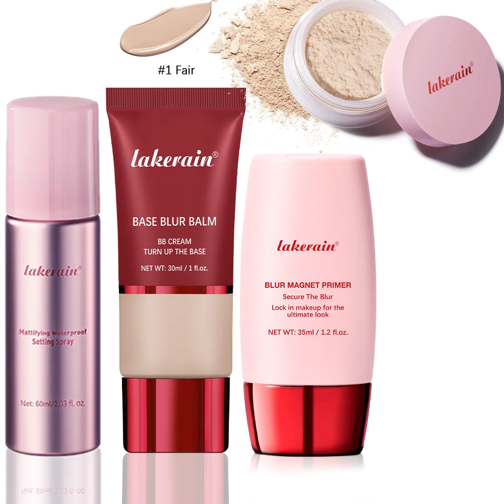 4-Piece Long-Lasting Matte Face Makeup Set