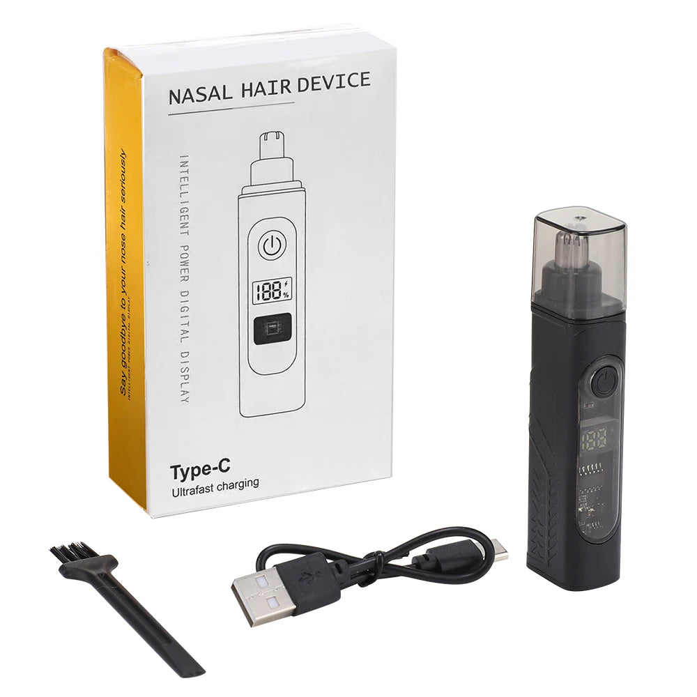 Rechargeable Electric Nose and Ear Hair Trimmer - 8