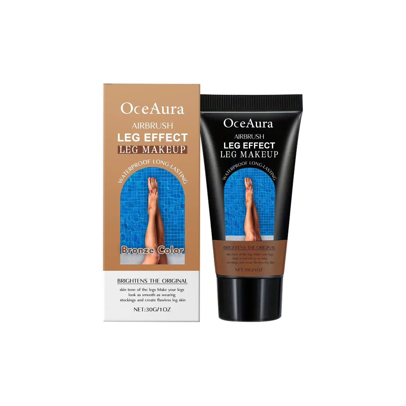 Waterproof Leg Foundation and Self Tanning Concealer Cream - 14