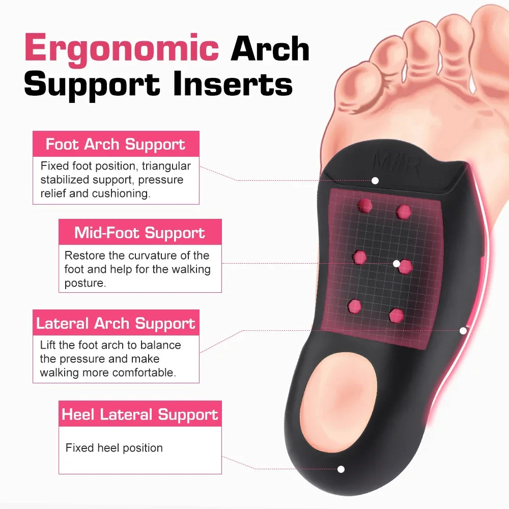 Orthopedic Arch Support Insoles for Flat Feet and Alignment - 3