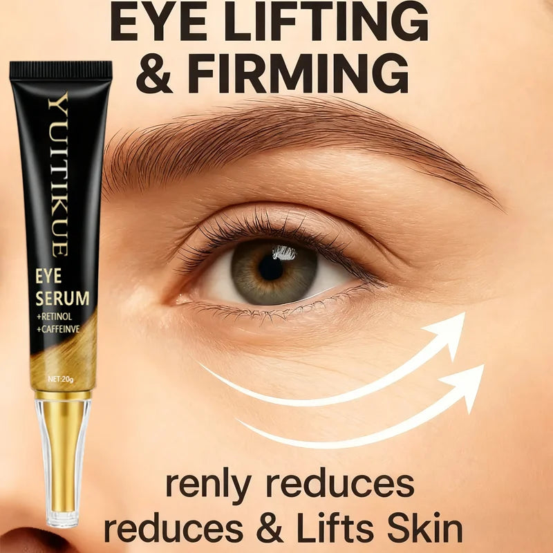 YUITIKUE Caffeine Eye Cream Retinol Firming and Anti Puffiness Serum