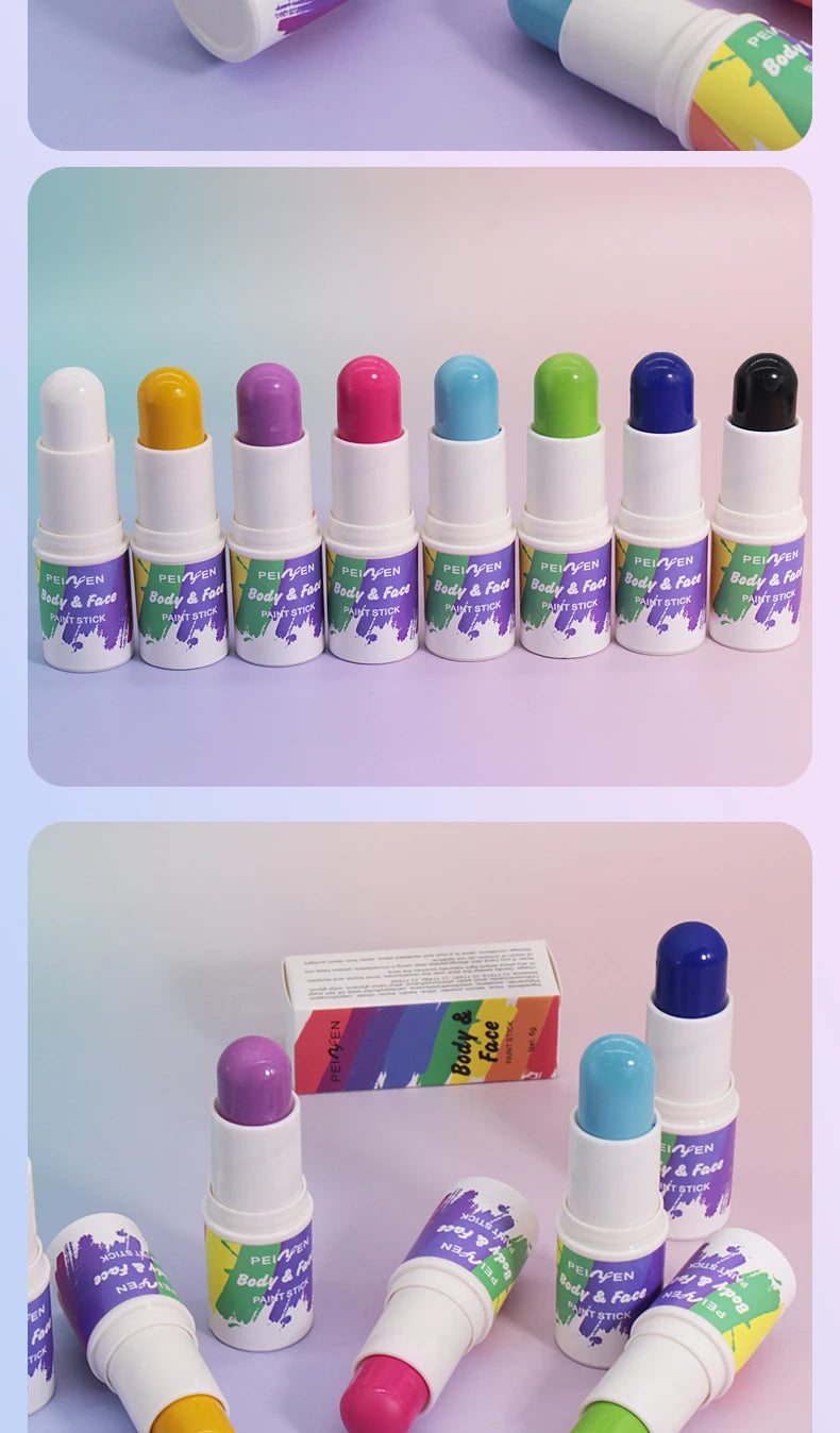 Peiwen Face and Body Paint Stick Waterproof Makeup for Parties