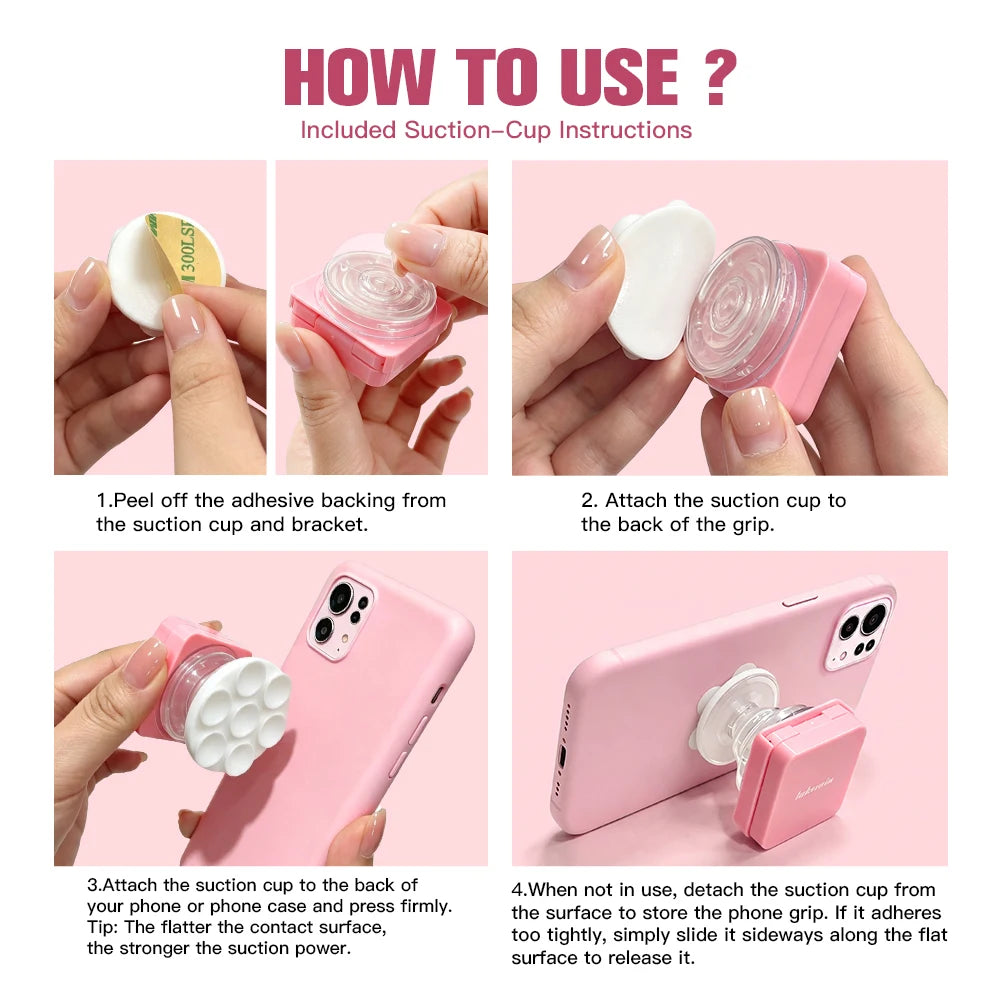 2-in-1 Matte Pressed Powder and Phone Grip with Mirror - 6