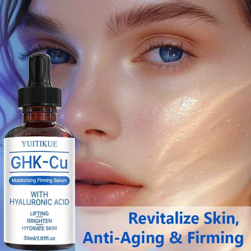 YUITIKUE GHK-Cu Hyaluronic Acid Face Serum Firming Hydrating Treatment