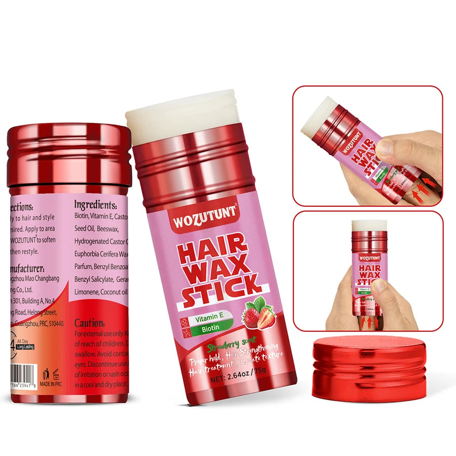 Hair Wax Stick for Frizz Control Smoothing Finishing Cream 75g - 1