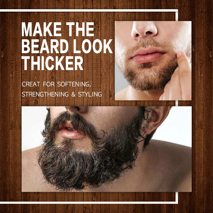 Lockmio 4pcs Scented Beard Oil Set Growth Moisturizing Moustache Care - 6