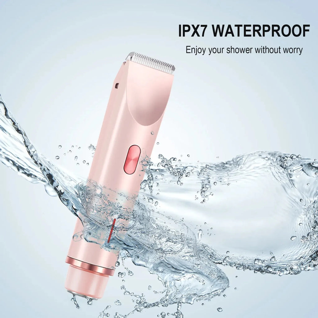 Electric Waterproof Shaver for Women Bikini and Body Hair Removal