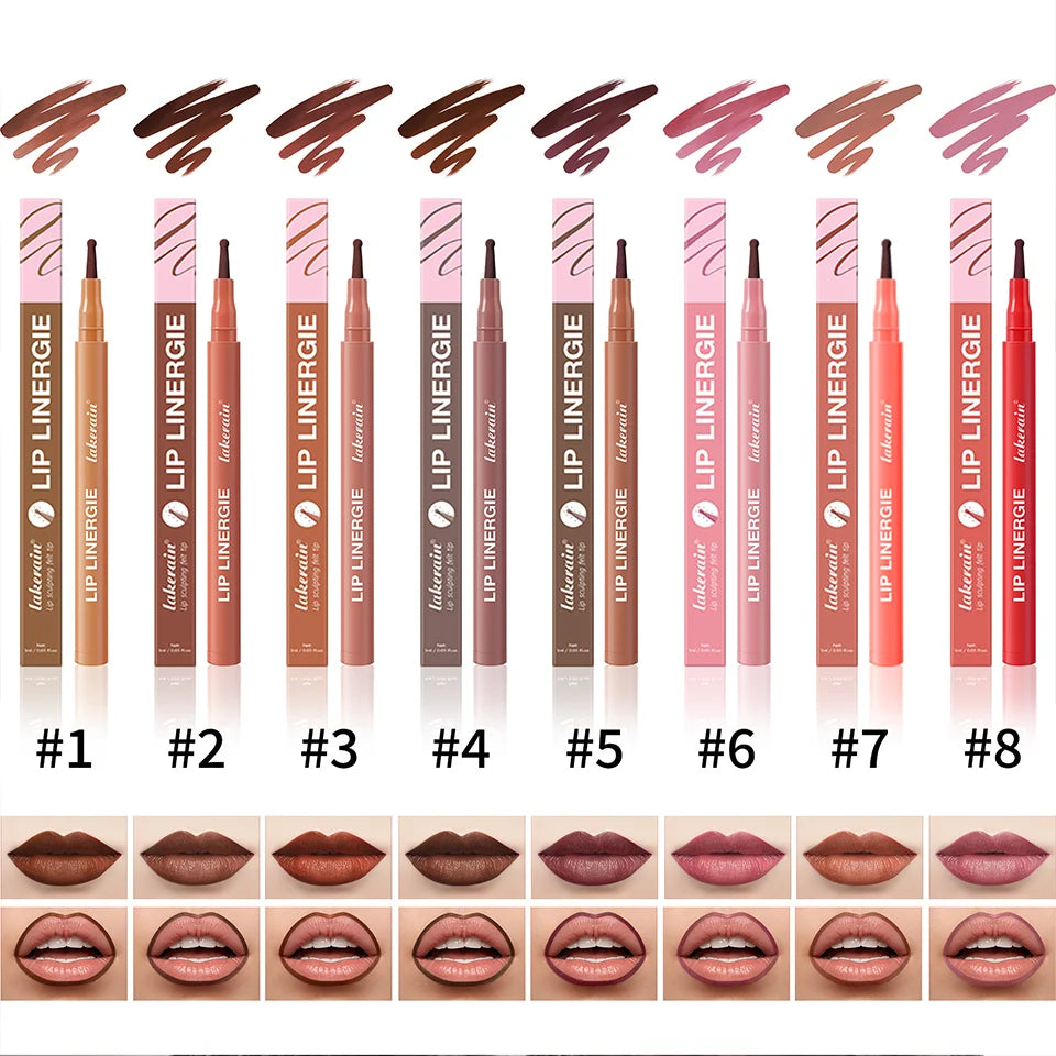 Long-Lasting Waterproof Ballpoint Felt Tip Lip Liner