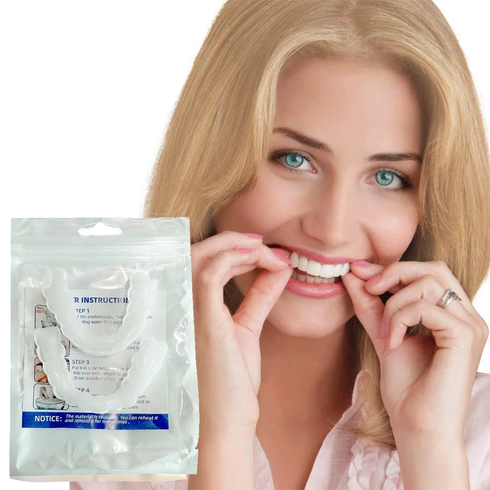 Snap On Smile Veneers Cosmetic Teeth Whitening Denture Set
