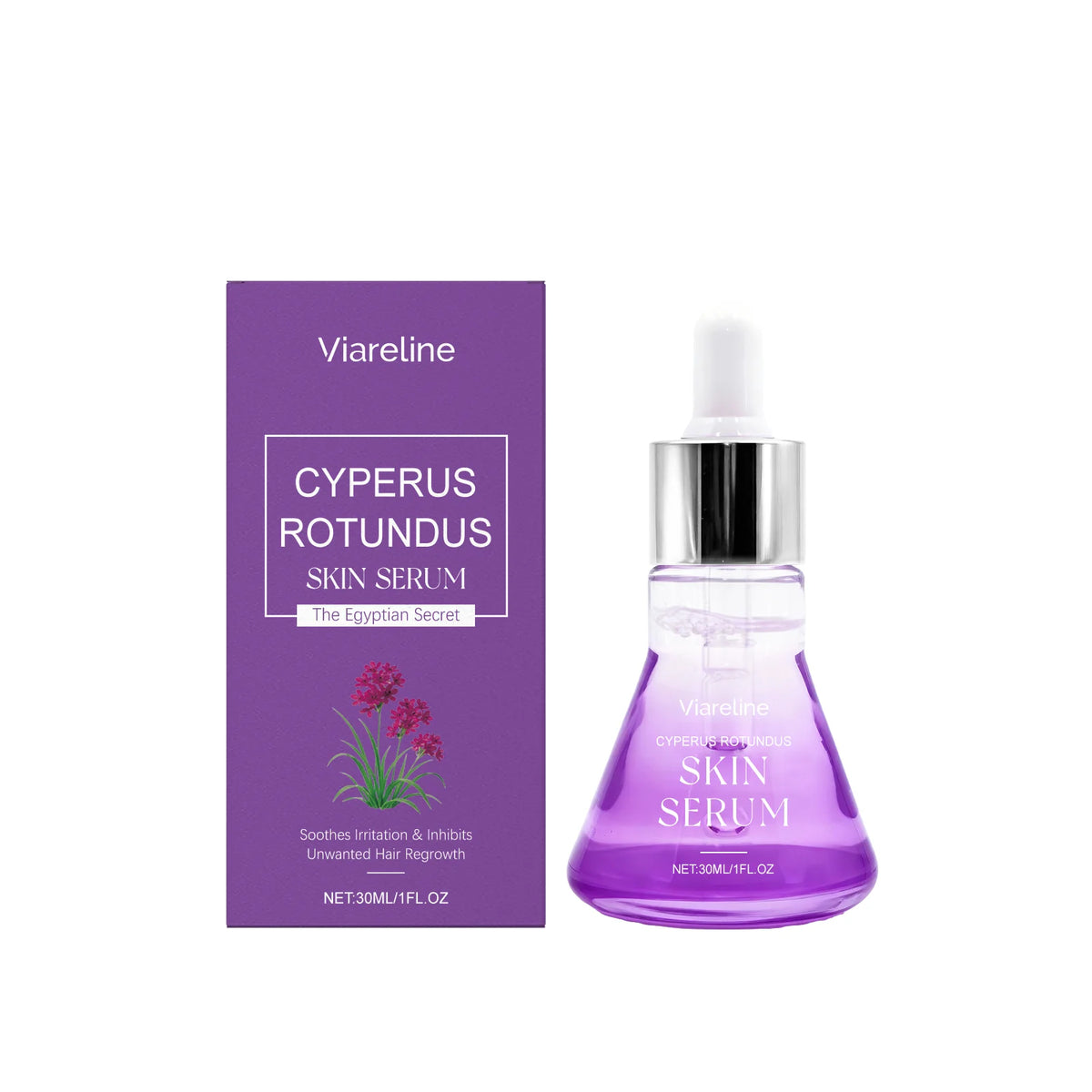 Cyperus Rotundus Hair Growth Inhibitor and Skin Soothing Serum