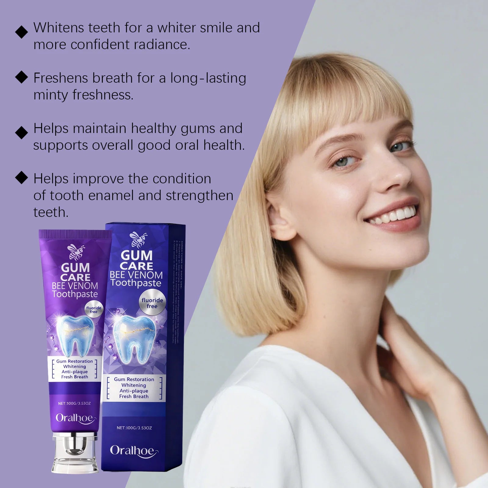 Bee Venom Gum Care Whitening Toothpaste - 12
