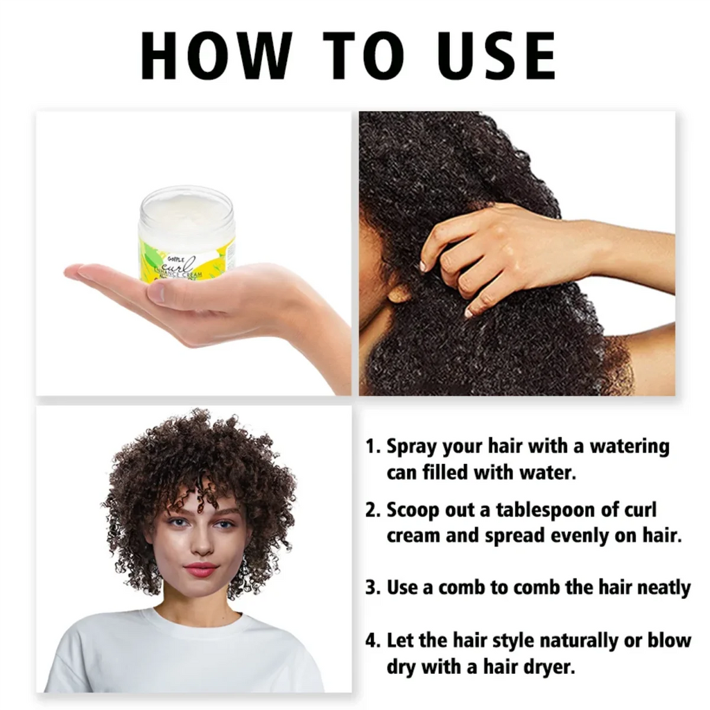 Goiple Curl Defining Cream and Styling Brush Hair Care Kit