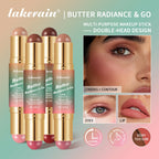 Dual-Ended Cream Bronzer and Blush Stick for Face and Lips