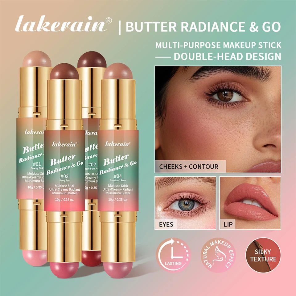 Dual-Ended Cream Blush and Bronzer Stick