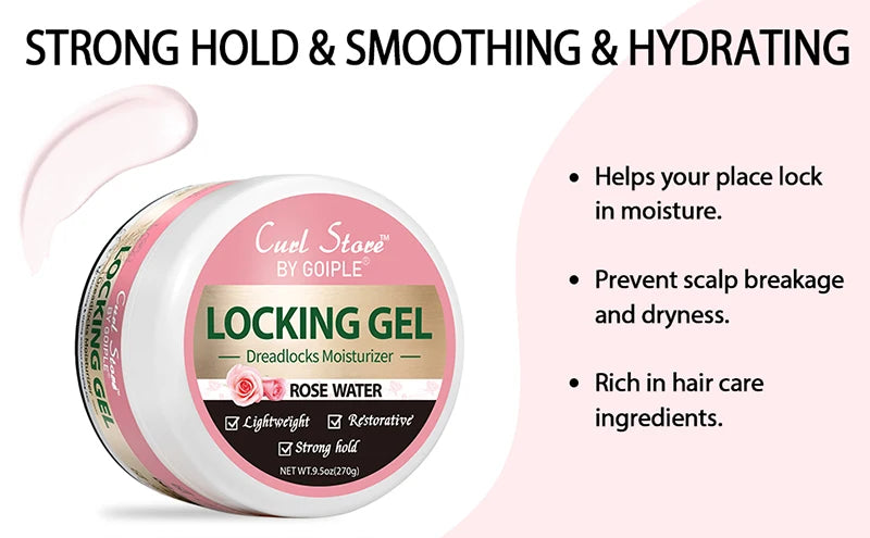 9.5oz Rose Water Locking Gel for Dreadlock Moisturizing and Styling - 8