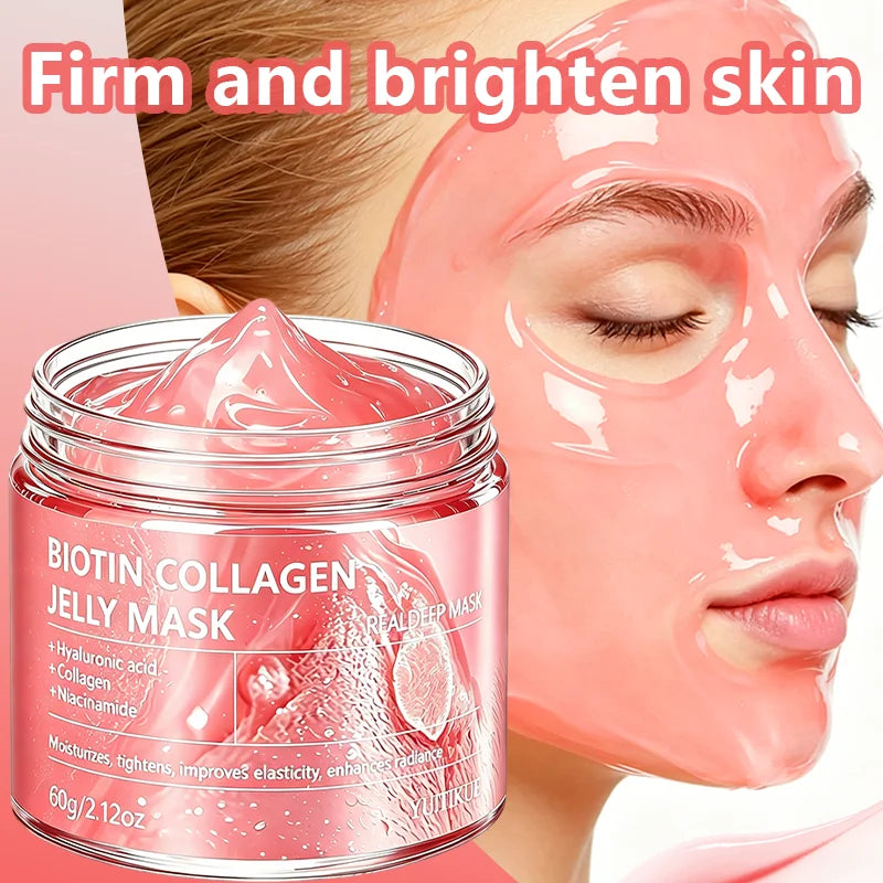 Biotin Collagen Jelly Mask Hydrating and Firming Facial Skin Care - 2