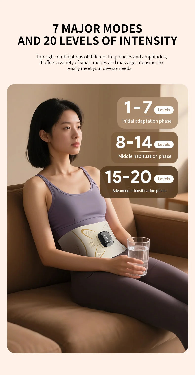 Electric Pulse Waist Massage Belt for Abdominal Toning - 14