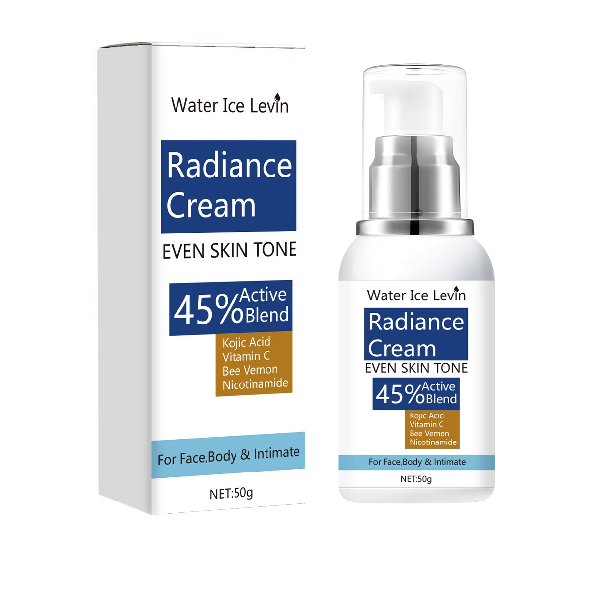 Water Ice Levin Radiance Cream Brightening Moisturizer for Body