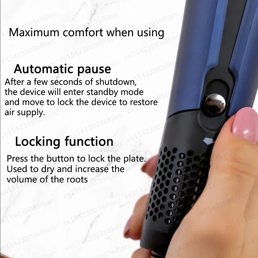 2-in-1 Professional Hair Dryer and Straightener with LED Display