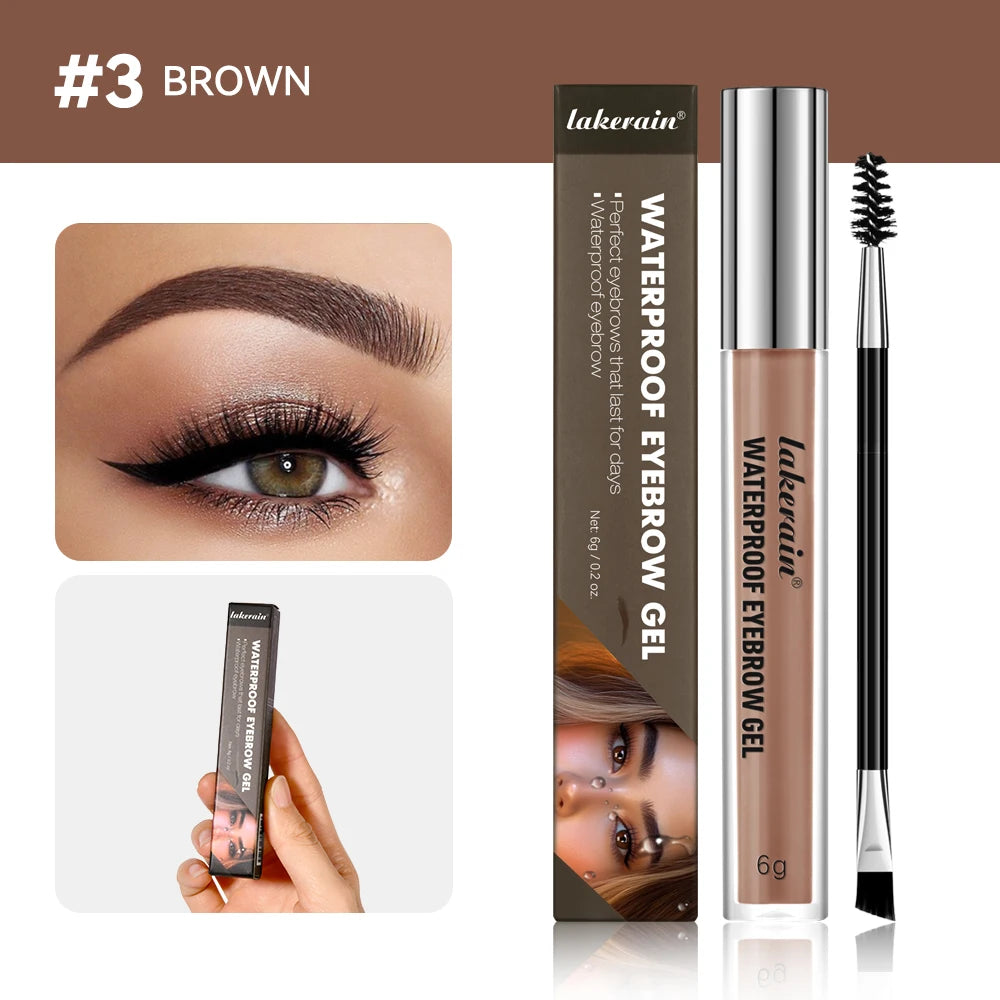 Long-Lasting Waterproof Eyebrow Tint Gel Set - 18