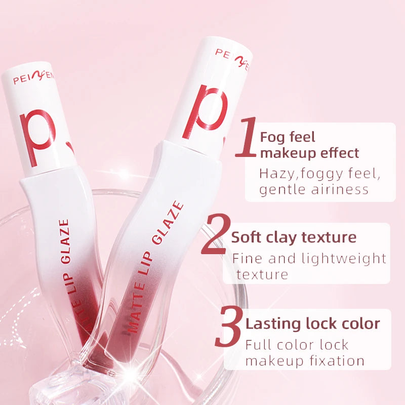 Long Lasting Matte Lipstick Waterproof Non Stick Lip Glaze - 6
