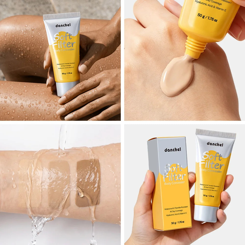 Waterproof Full Coverage Body Concealer for Scars and Tattoos - 5