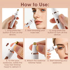 2-in-1 Rechargeable Eyebrow and Nose Hair Trimmer