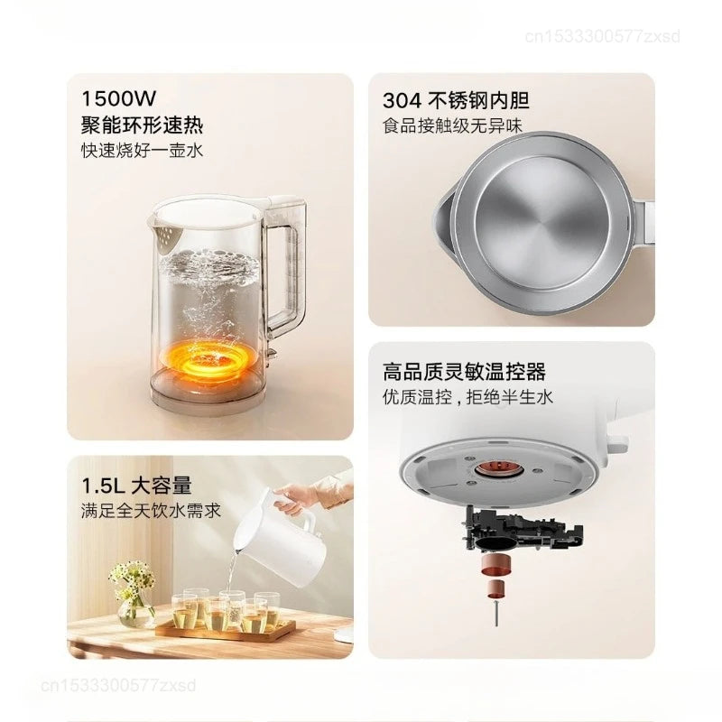 Mijia N1 Electric Kettle 1.5L Fast Boiling Stainless Steel Water Heater