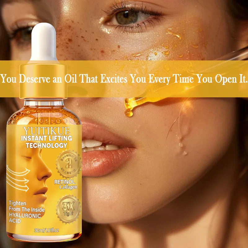 Liquid Gold Face Serum Retinol Collagen Hydrating Lifting Treatment