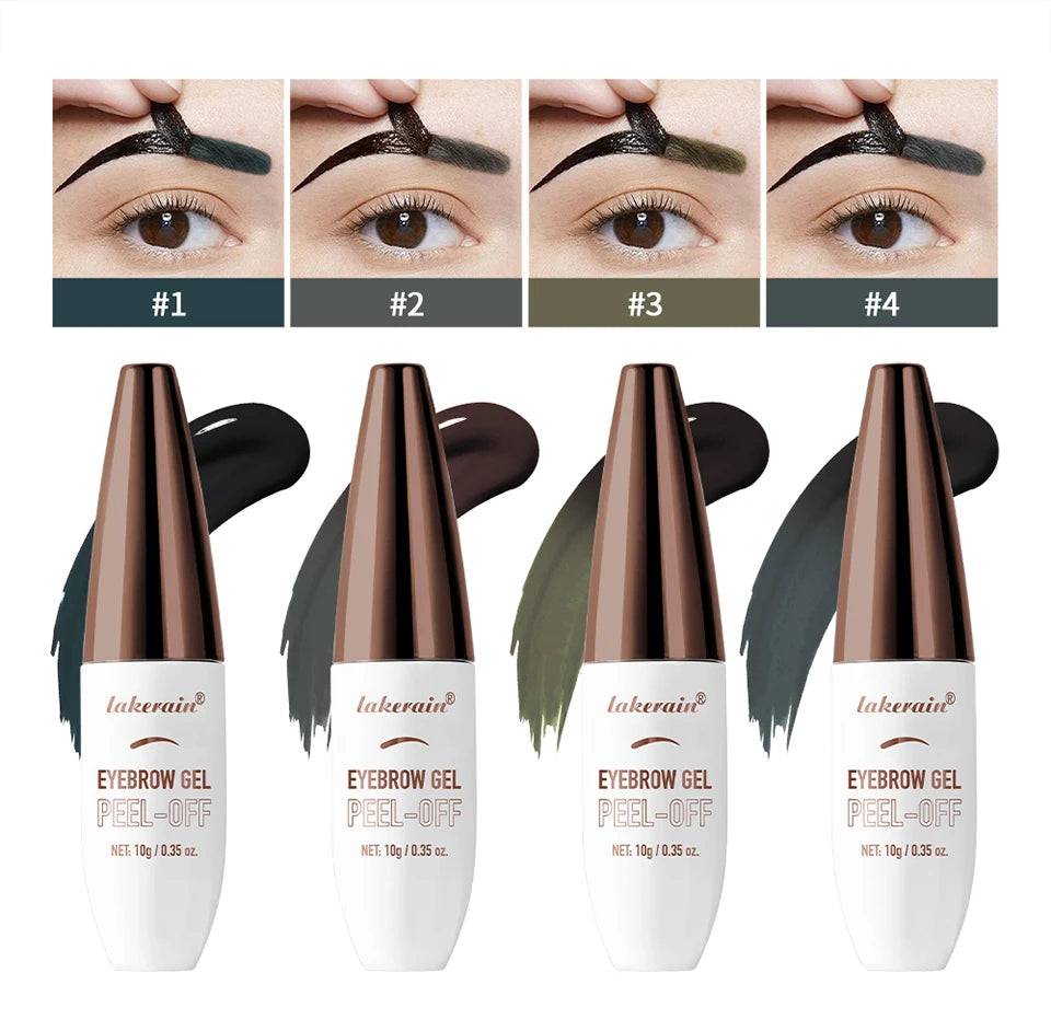 Waterproof Peel-Off Eyebrow Tint Gel for Long-Lasting Brows