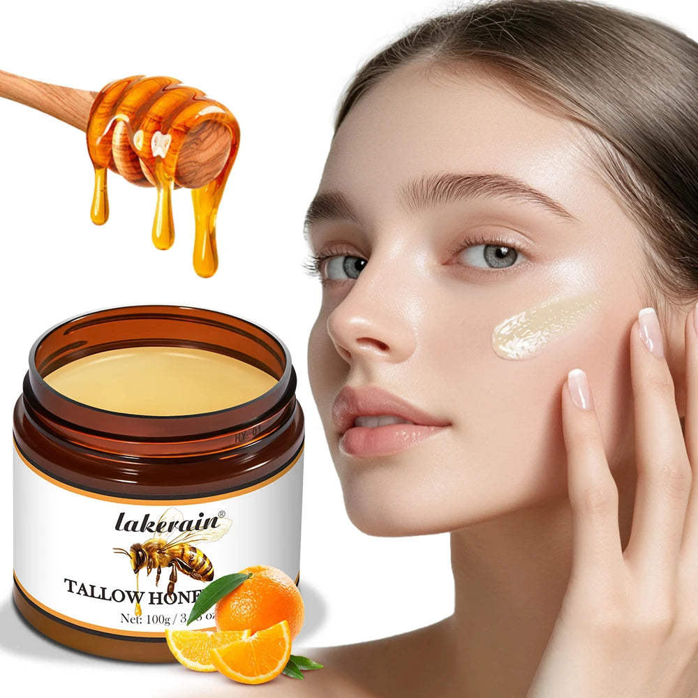 Whipped Beef Tallow and Honey Moisturizing Face and Body Balm - 1