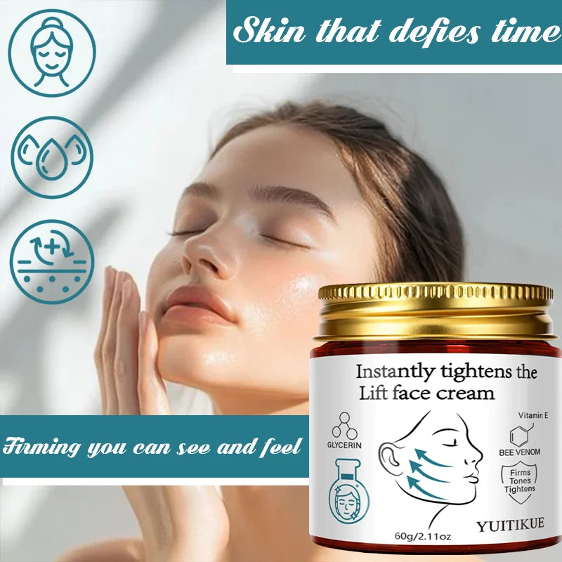YUITIKUE Instant Face Lift Cream Bee Venom Firming and Tightening 60g