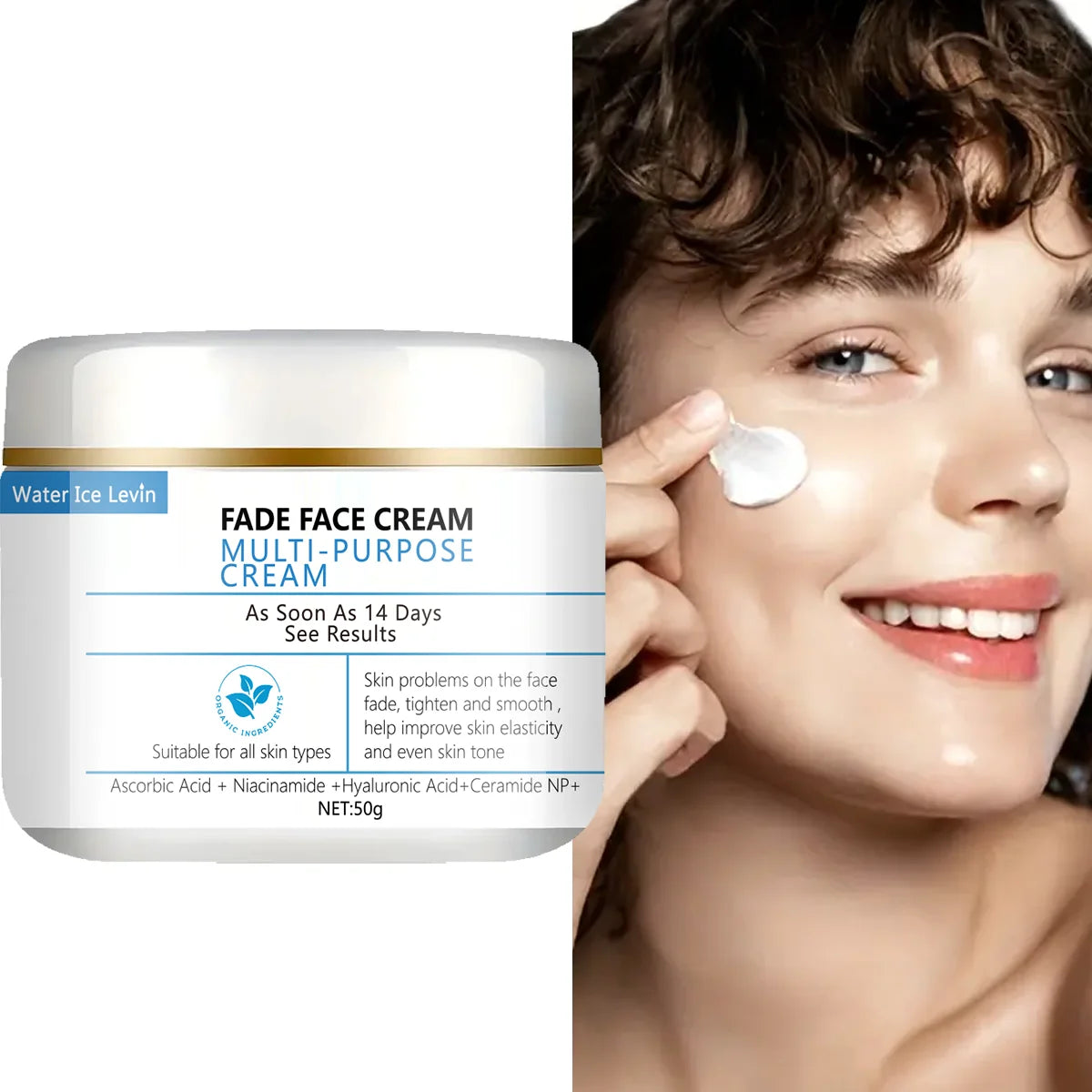 Water Ice Levin Anti Aging Face Cream Moisturizing Dark Circle Remover - 3