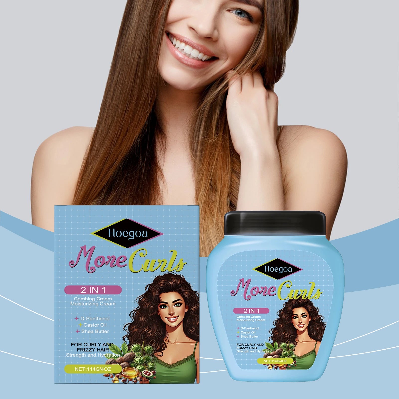 Hoegoa Combing and Moisturizing Hair Cream 114g