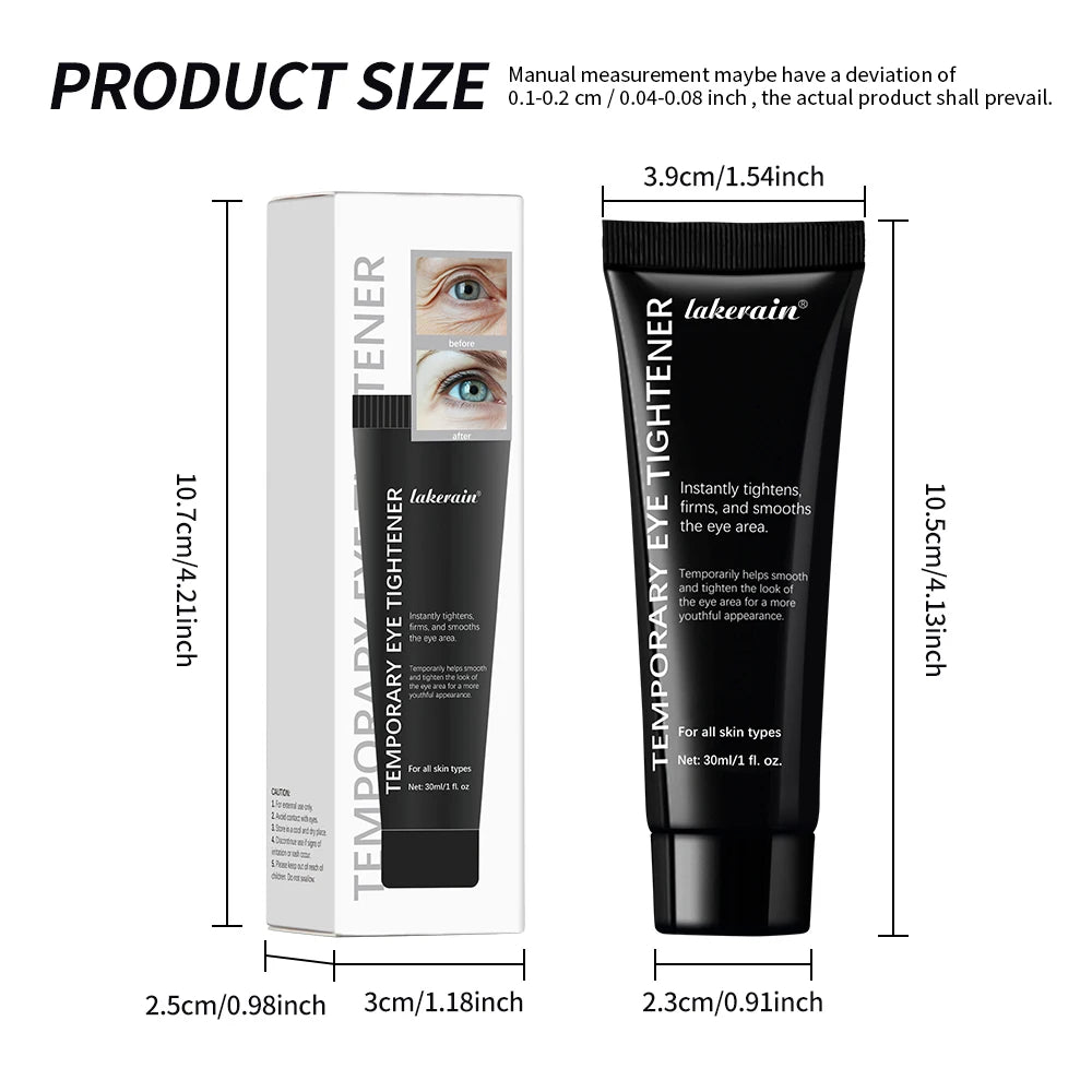 Instant Temporary Eye Tightening Cream for Fine Lines and Puffiness