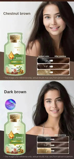 100ml 3 in 1 Herbal Hair Dye Shampoo for Gray Hair Coverage