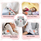 Heated Cat Hand Warmer Pillow with 5 Heat Settings