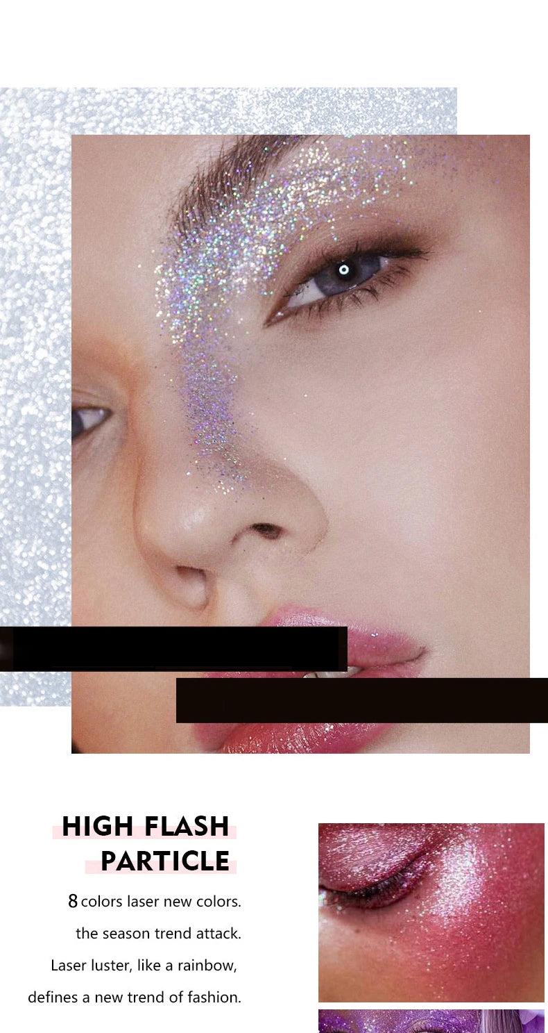 Peifen Glitter Makeup Stick Waterproof Face Body Highlighter