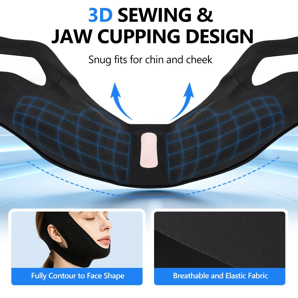 Hot and Cold Facial Compression Wrap for Chin and Jaw - 12
